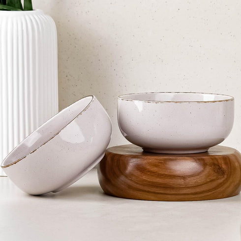 Lavender Marble Snack Bowl Set of 2